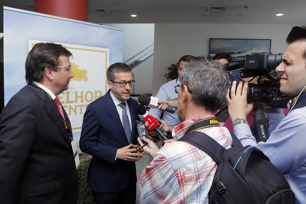 A conferência de imprensa com Carlos Moedas no 1º Congresso Melhor Alentejo